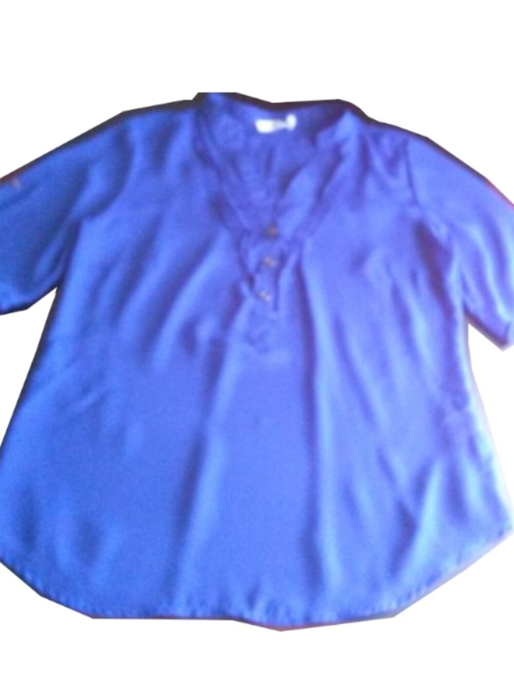 Women's Ricki's Sheer Blouse with Camisole, Blue, 6